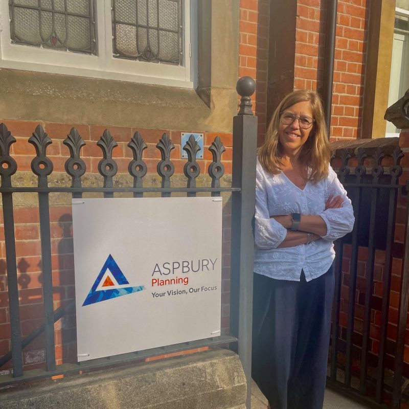 MD Denise Knipe stands outside our new premises smiling